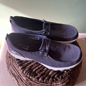 Skechers Go Walk Blue Gray Loafers Slip-Ons Sneakers 8